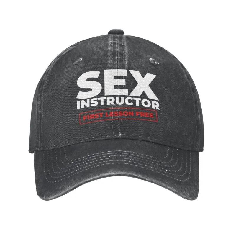 펑크 유니섹스 코튼 섹스 강사 야구 모자, 성인 조절 가능한 아빠 모자, 여성 남성 야외